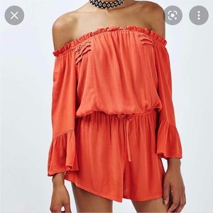 Topshop romper, orange - 4